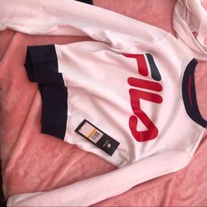 fila crop hoodie